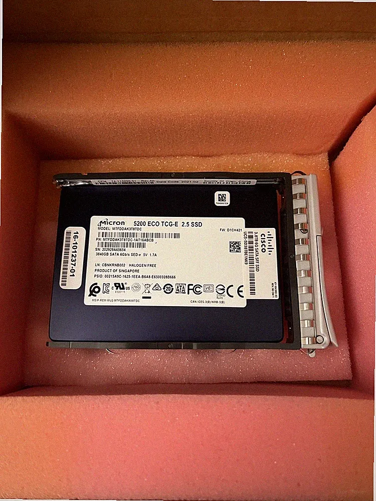MICRON 3.84TB External SATA 6Gb/s SED-e 2.5" SSD MTFDDAK3T8TDC-1AT16ABCB
